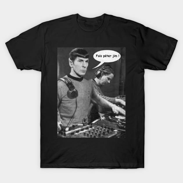 DjSpock Drop play The Bass T-Shirt by Flickering_egg